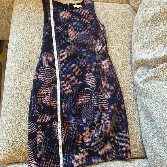 Rebecca Taylor Sonic Garden Multicolor Sleeveless  Dress Sz 2 - Picture 6 of 9